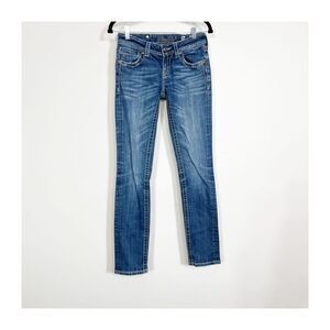 Miss Me Jeans Phoenix Embellished Pockets Skinny Womens Size 26